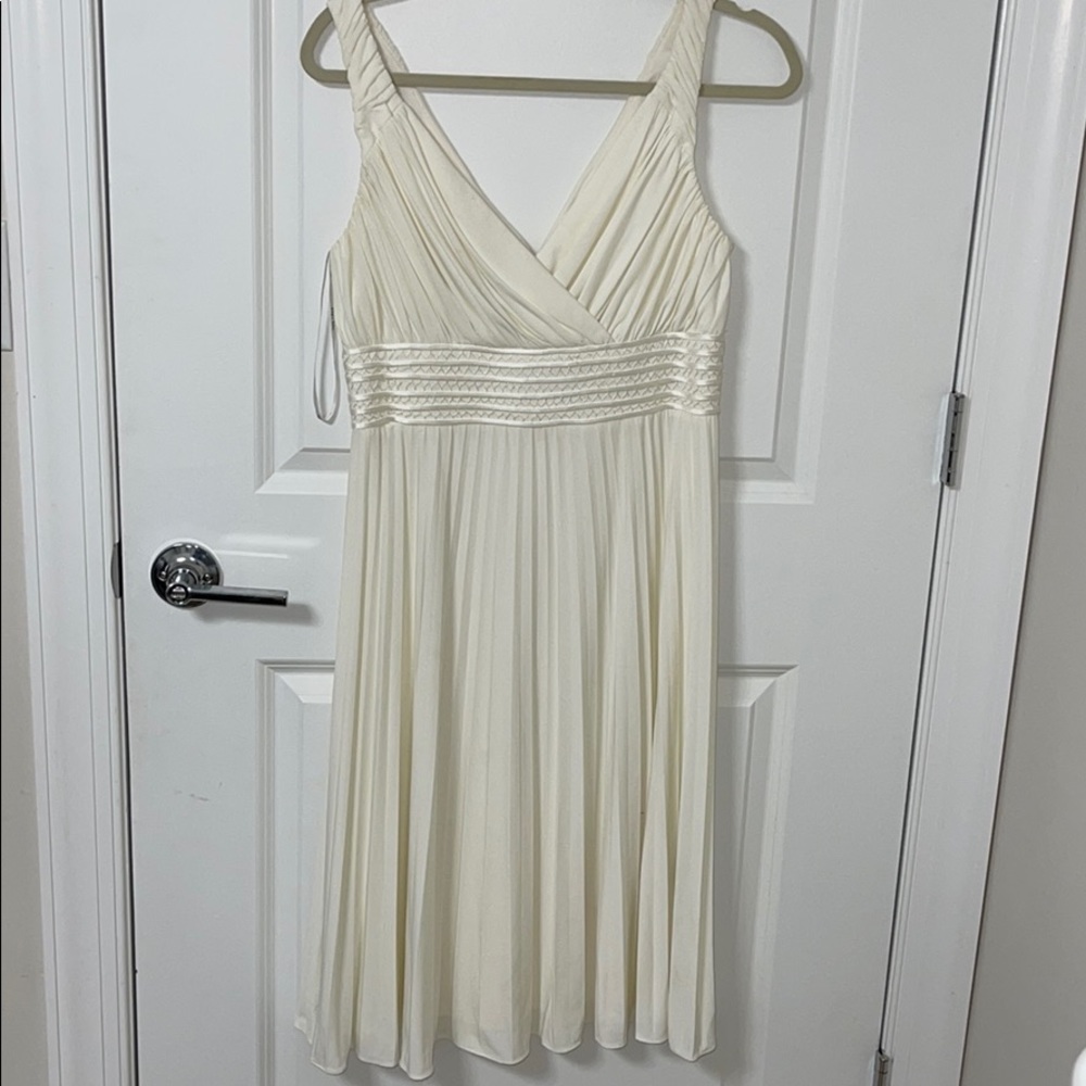 roman style dress v neck
